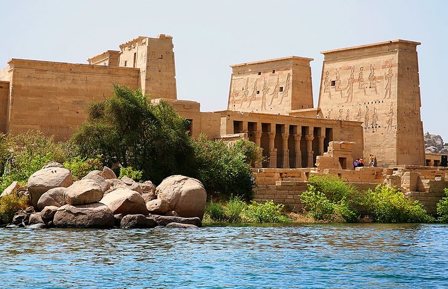 The Temple of Philae rising from the Nile at Aswan